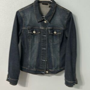 New York & Company Dark Blue Jean Jacket